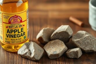 Almaecet és vesekövek közelről, egészségügyi hatásokkal.