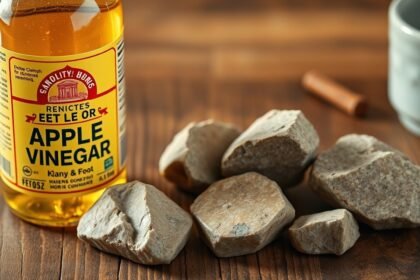 Almaecet és vesekövek közelről, egészségügyi hatásokkal.