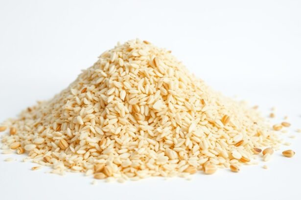 Útifűmaghéj halom, gazdag rostban és egészségügyi előnyökkel.