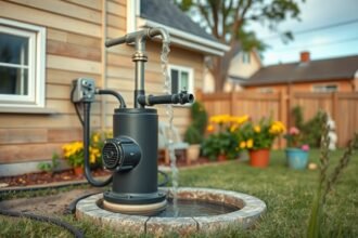Háztartási mélykúti szivattyú működése és telepítése a kertben