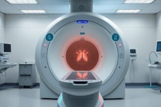 Modern CT-vizsgáló berendezés az orvosi képalkotáshoz