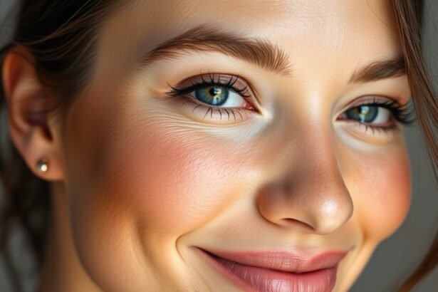 Fiatal nő egészséges bőrrel és természetes ragyogással.