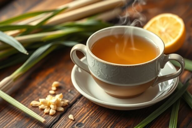 Frissítő indiai citromfű tea citrommal és gyógynövényekkel.