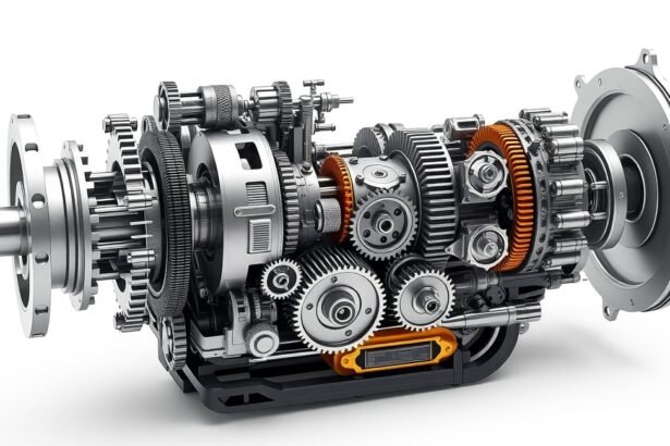 Sebességváltó gépészeti elemei, autótechnika részletezve.