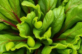 Friss reteklevél levelek gazdag zöld színben.