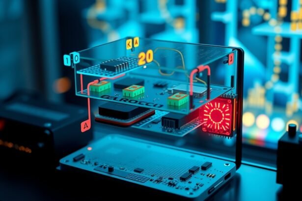 TFT kijelzők elektronikai alkatrészeit bemutató kép