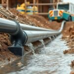 Drain csövek működése vízelvezetéssel építkezés során