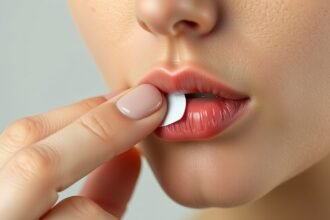 Herpesztapasz felhelyezése szájra, bőrproblémák kezelésére