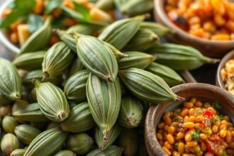 Friss kardamom és egyéb fűszerek étkezéshez való felhasználásra.