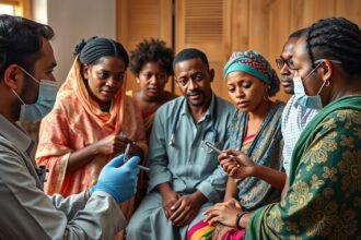 Orvosi konzultáció a körülmetélés témájában, kulturális szempontokkal.