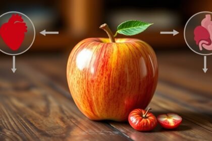 Friss alma, amely támogatja a szív és emésztés egészségét.