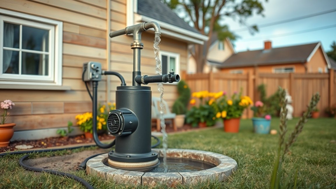 Háztartási mélykúti szivattyú működése és telepítése a kertben