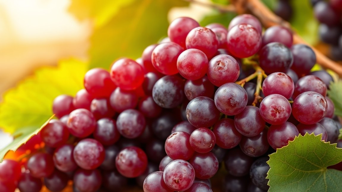 A moldovai szőlő egészségügyi előnyei: tápanyagok, antioxidánsok és fogyasztási javaslatok 1 Moldovai szőlőfürtök friss zöld levelek között, napfényben.