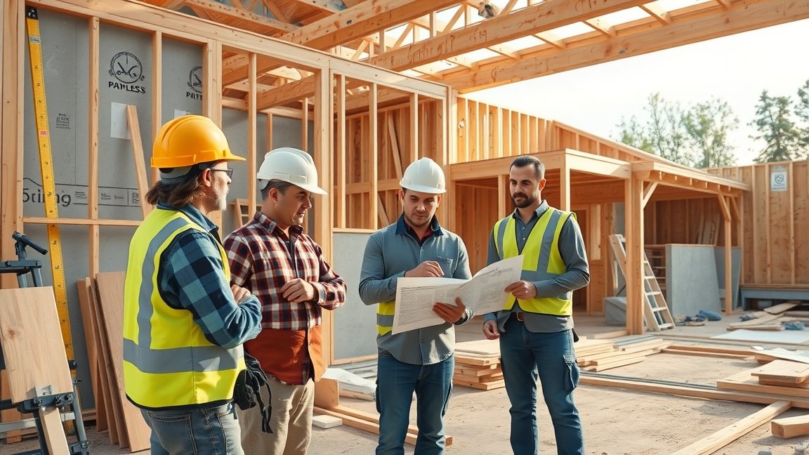 Építkezés során szakértők tervezik a passzívházat