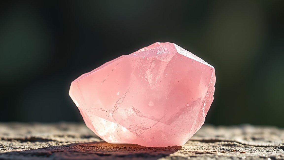 Rózsakvarc, a szeretet köve, amely harmóniát teremt.