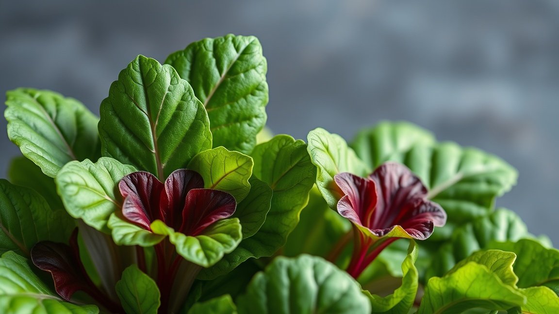 Friss sóska zöld levelek, tápanyagdús zöldség.